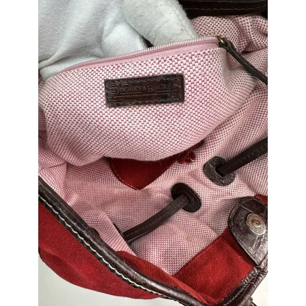 Dooney and Bourke Tote Red Soft Leather Shoulder HandBag